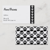 Hundepaws Visitenkarte (Vorne/Hinten)