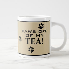 Hundepaws von Typografie Tea Lover's Spezialität Jumbo-Tasse