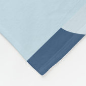 Hundepaws, weiße Paws, blaue Herzen, Ihr Name Fleecedecke (Ecke)