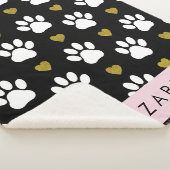 Hundepaws, weiße Paws, goldene Herzen, Ihr Name Sherpadecke (3/4)