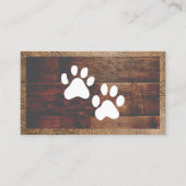 Hundepaws | Wood Business Card Visitenkarte (Vorderseite)