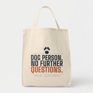 Hundeperson. Keine weiteren Fragen. Lustige Hund Tragetasche
