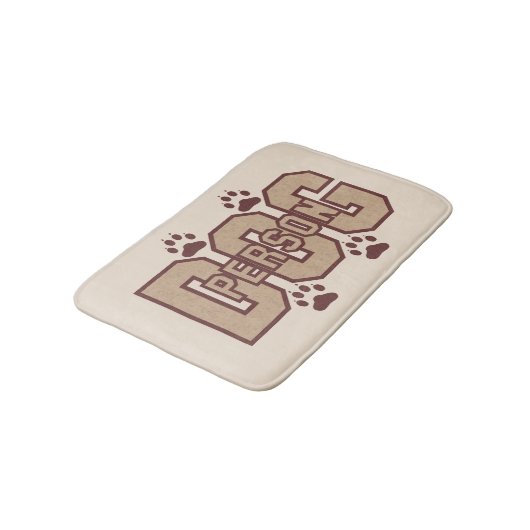 Hundeperson mit Paws Bath Mat Badematte (Schrägansicht)