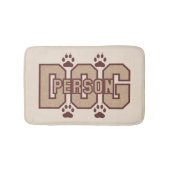 Hundeperson mit Paws Bath Mat Badematte (Vorderseite)
