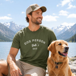 Hundeperson Vater Grün T-Shirt