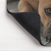 Hundepersonalisiertes Foto Mousepad (Ecke)