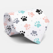 Hundepete druckt Muster Krawatte (Gerollt)