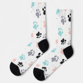 Hundepete druckt Muster Socken (Linkes Detail)