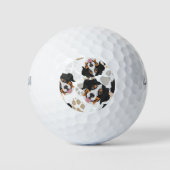 Hundepete Muster Bernese Mountain Dog Golfball (Vorderseite)