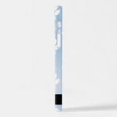 Hundepfähle, weiße Paws, blaue Wasserfarben, Ihr N iPhone Hülle (Linke Seite)