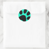 Hundepfanne Runder Aufkleber (Tasche)