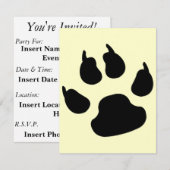 Hundepflaster Einladung (Vorne/Hinten)