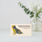 Hundepflege, die QR wachsen lässt Visitenkarte (Stehend Vorderseite)