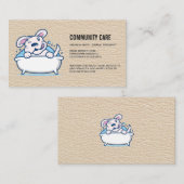 Hundepflege | Hunde Wash Visitenkarte (Vorne/Hinten)