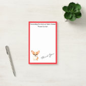 Hundepflege Personalisierte Luxus Mode-Kollektion Post-it Klebezettel (Büro)