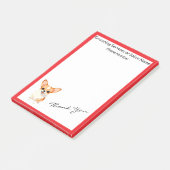 Hundepflege Personalisierte Luxus Mode-Kollektion Post-it Klebezettel (angewinkelt)