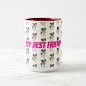 Hundepflege personalisierte Luxus-Trend-Kollektion Tasse (Zentrum)