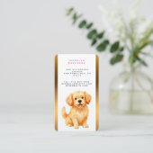 Hundepflege Personalized Luxus Moderne Kollektion Visitenkarte (Stehend Vorderseite)