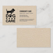 Hundepflege | Schulung für Heimtiere Visitenkarte (Vorne/Hinten)
