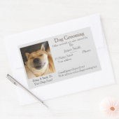 Hundepflege und Haustierpflege Rechteckiger Aufkleber (Umschlag)