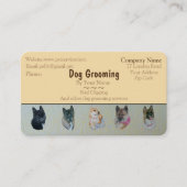 Hundepflege und Haustierpflege Terminkarte (Vorderseite)