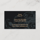 Hundepflegen Salon-Visitenkarte Visitenkarte (Rückseite)