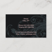 Hundepflegen Salon-Visitenkarte Visitenkarte (Rückseite)