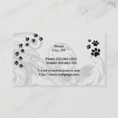 Hundepflegen Salon-Visitenkarte Visitenkarte (Rückseite)