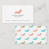 HundepflegenDackel-Geschäfts-Karte Visitenkarte (Vorne/Hinten)