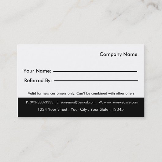 Hundepflegenempfehlungs-Visitenkarte Empfehlungskarte (Vorderseite)