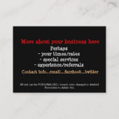 Hundepflegenhundegroomer-Hundewandererschablone Visitenkarte (Rückseite)