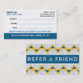 Hundepflegenkunden-Empfehlungs-Karte Empfehlungskarte (Vorne/Hinten)