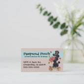 Hundepflegenservice-Visitenkarte Visitenkarte (Stehend Vorderseite)