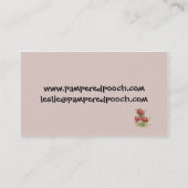 Hundepflegenservice-Visitenkarte Visitenkarte (Rückseite)