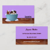 HundepflegenVisitenkarten - Farbe veränderbar Visitenkarte (Vorne/Hinten)