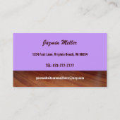 HundepflegenVisitenkarten - Farbe veränderbar Visitenkarte (Rückseite)