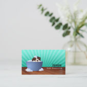 HundepflegenVisitenkarten Visitenkarte (Stehend Vorderseite)