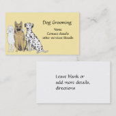 HundepflegenVisitenkarten Visitenkarte (Vorne/Hinten)
