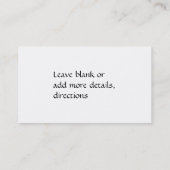 HundepflegenVisitenkarten Visitenkarte (Rückseite)