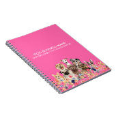 Hundepfleger Milchglas Neonpink Notizblock (Rechte Seite)