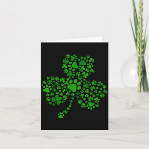 Hundepfote Kleeblatt St. Patrick's Day Hunde Liebh Karte