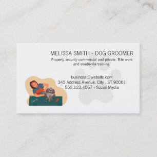 Hundepfote Tierpflege Hundefriseur Visitenkarte