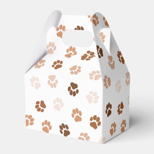 Hundepfoten Geschenkschachtel (Rückseite)