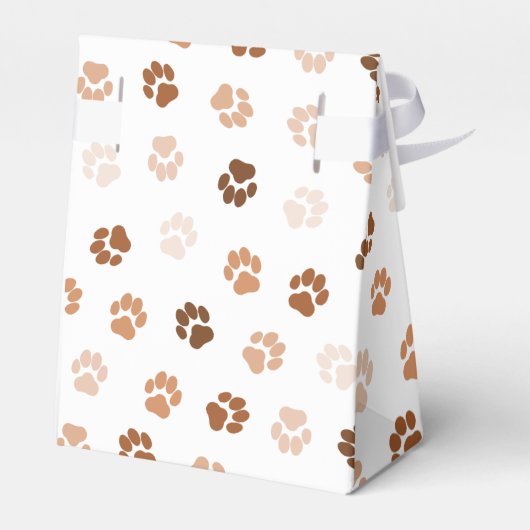 Hundepfoten Geschenkschachtel (Rückseite)