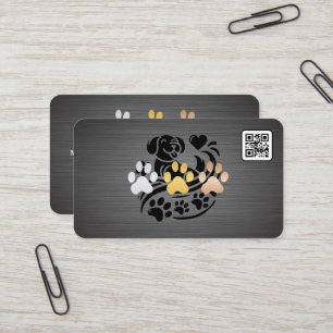 Hundepfoten Hundesitter Hundefriseur Visitenkarte