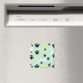 Hundepfoten-Knochen-Muster Magnet (In Situ (Geschirrspüler))