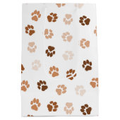 Hundepfoten Mittlere Geschenktüte (Rückseite)