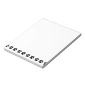 Hundepfoten-Muster Haustier Notizblock (Rotiert)