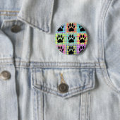 Hundepfoten-Muster-Quilt Button (Beispiel)