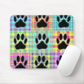Hundepfoten-Muster-Quilt Mousepad (Mit Mouse)